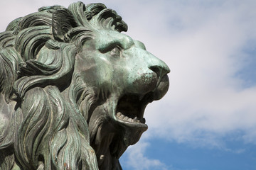 Madrid - Head of lion from Philip IV of Spain memoria