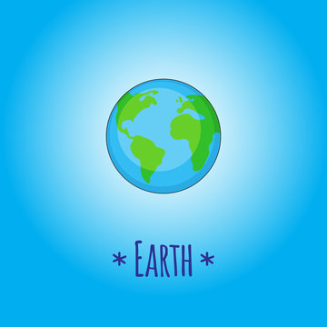 Planet Earth. Learning illustration.