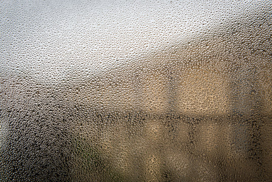 Water Drop On Glass Background