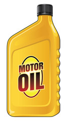 Motor Oil Quart is an illustration of a yellow quart size motor oil container. - obrazy, fototapety, plakaty