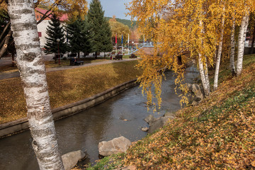 Belakurikh's river in the fall