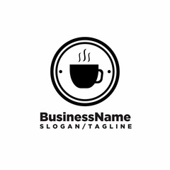 Coffee Cafe logo icon vector