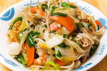 かた焼きそば　 Chow mein Japanese foods