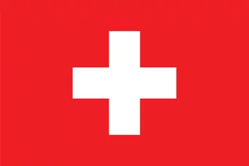 Fotobehang Standard Proportions for Switzerland Flag © aomvector