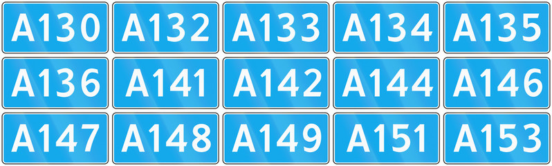 Collection of road shields of Russian federal routes