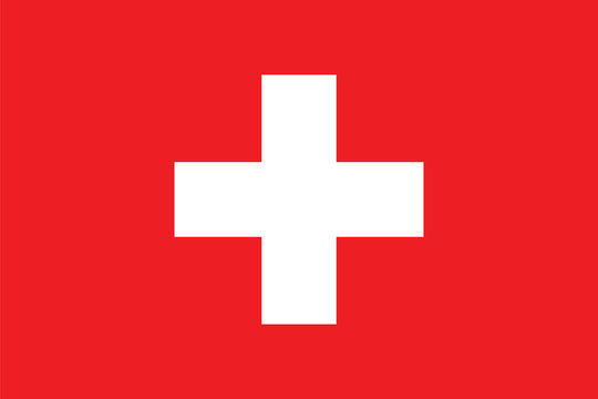 Naklejki Standard Proportions for Switzerland Flag
