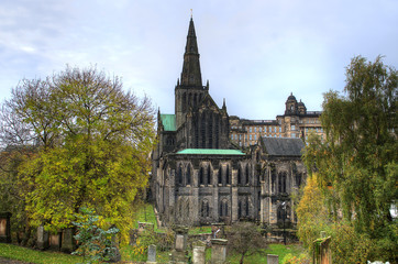 Obraz premium Glasgow cathedral aka High Kirk of Glasgow or St Kentigern or St Mungo..