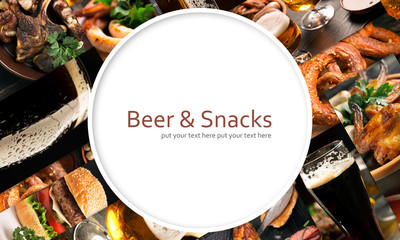 Beer and snacks