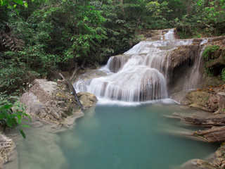 Naklejka premium Erawan Waterfall