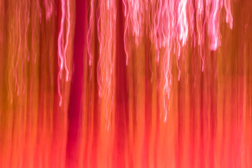 tract colorful blur background with white red pink coral texture. Artistic conceptual creative style. Blurred image for minimalist, puristic design effect, organic vertical lines pattern