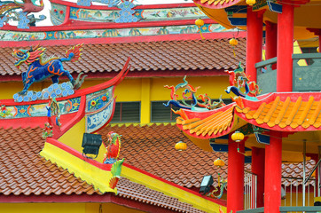 Chinese Temple in Sekinchan, Malaysia..