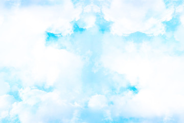 blue sky and clouds with copy space