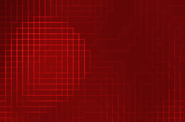abstract red light and square background