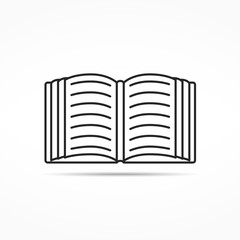 Open Book Line Icon
