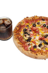 Pizza and coke