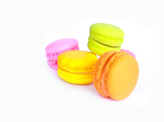 macaroon on white background
