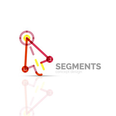 Arrow icon vector logo. Company branding element