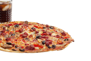 Pizza and coke