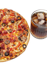 Pizza and coke