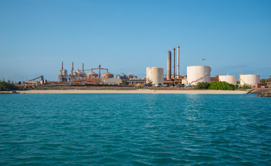 Aluminum refinery in Gove the remote area of the Northern territory, Australia