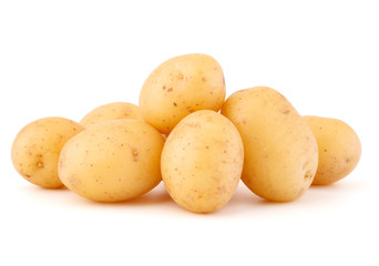 new potato tuber isolated on white background cutout