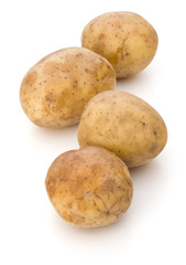 new potato tuber isolated on white background cutout
