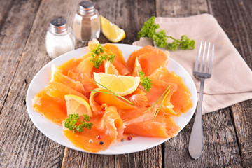 smoked salmon