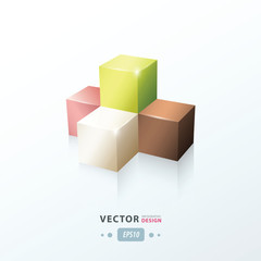 cube infographic design