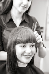 Naklejka premium hairstyle