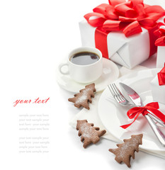 The concept of the Christmas holiday menu