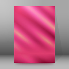 pink background blur brochure cover page layout