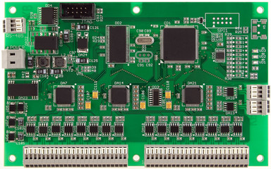 Printed circuit board with electronic components
