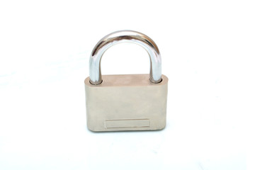 Naklejka premium Lock isolated on white background.