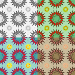 Set of seamless vector patterns