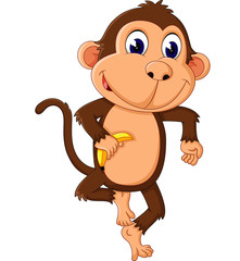 cute Cartoon monkey of illustration
