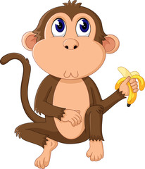 cute Cartoon monkey of illustration