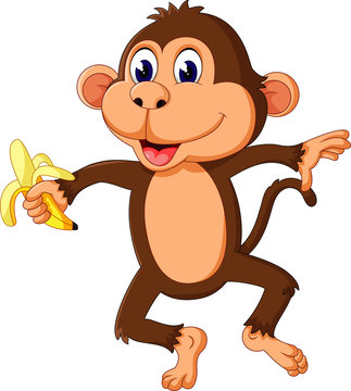 cute Cartoon monkey of illustration