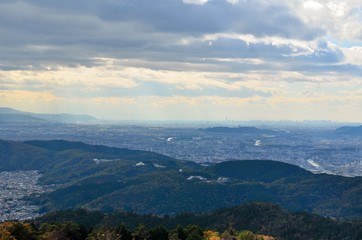 京都　大文字山からの景色