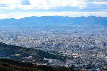 Fototapeta na wymiar 京都　大文字山からの景色