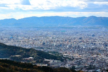 Obraz premium 京都 大文字山からの景色