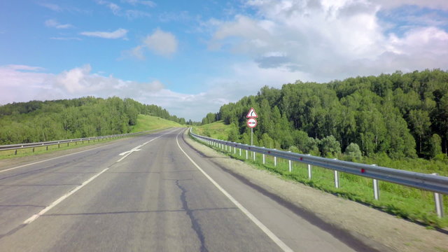 Traveling on the route of Altai Krai.