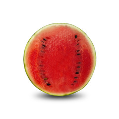 Fresh Watermelon On White Background