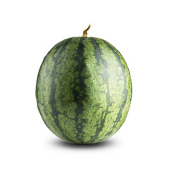 Fresh Watermelon On White Background
