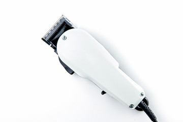 hair clippers for hairdressers in beauty salon. - obrazy, fototapety, plakaty