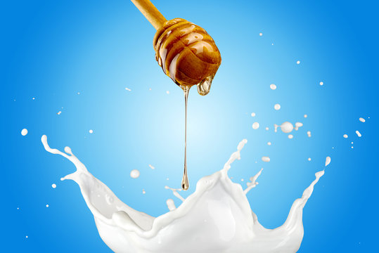 Milk Splash With Honey
