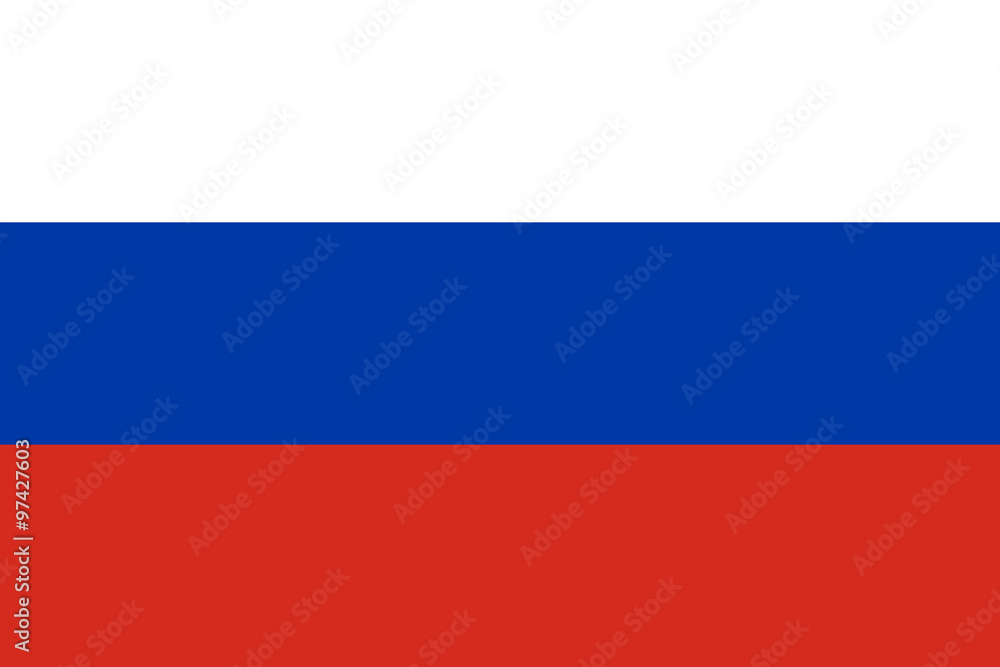 Wall mural Flag of Russia