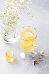 Mulled White Wine Spicy hot tea