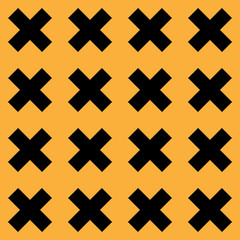 Obraz premium Seamless Cross Pattern, vector illustration