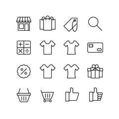 e-commerce icon set