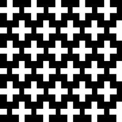 Seamless Cross Pattern, vector illustration